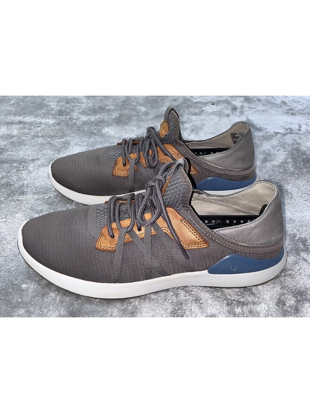 OluKai Mio Li Sneakers Men’s 10.5 Gray Brown Casual Athletic Shoes